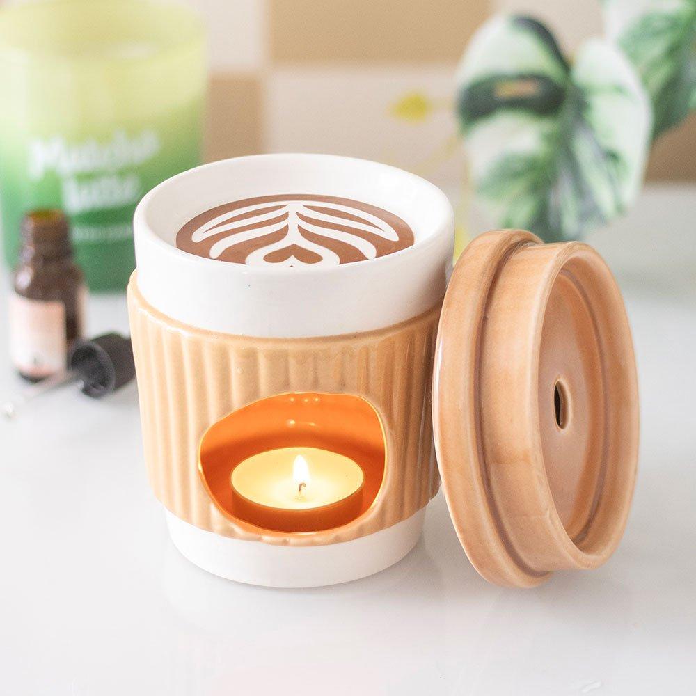 Brown - Something Different - Coffee Cup Oil Burner - 2