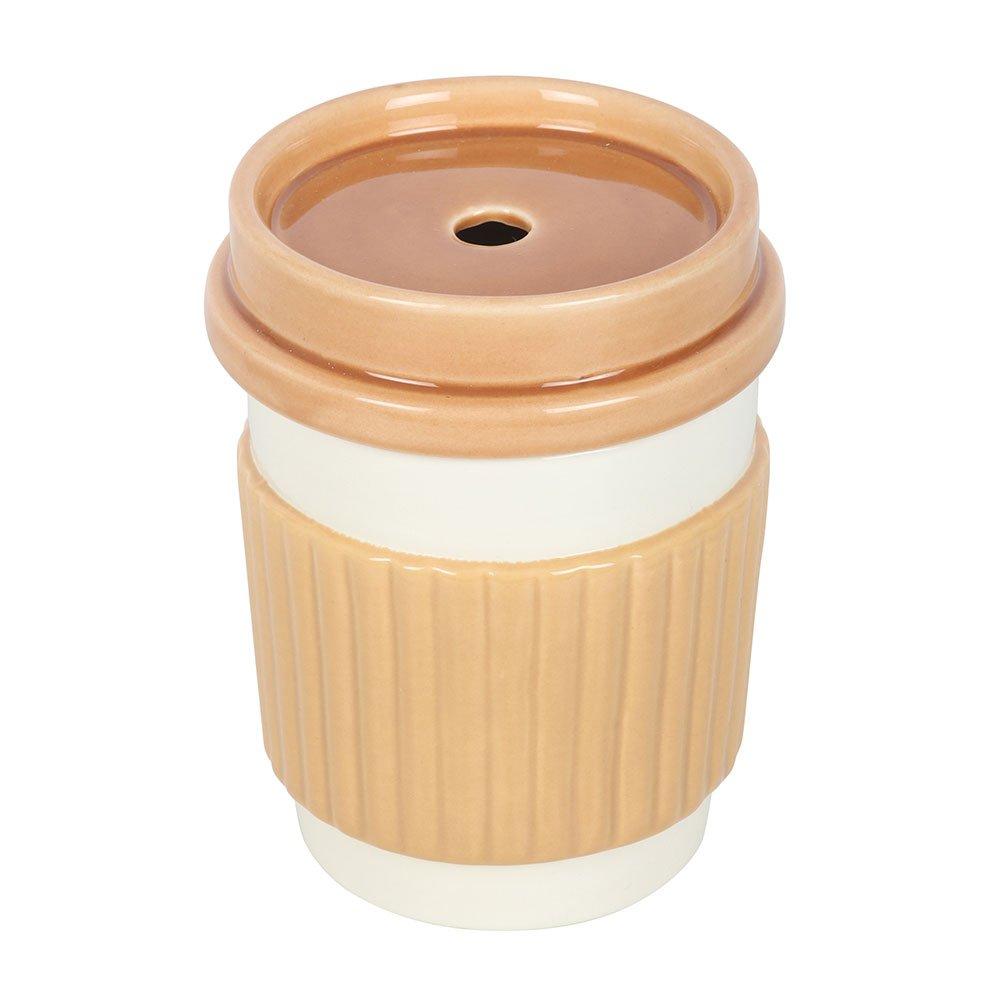 Brown - Something Different - Coffee Cup Oil Burner - 4