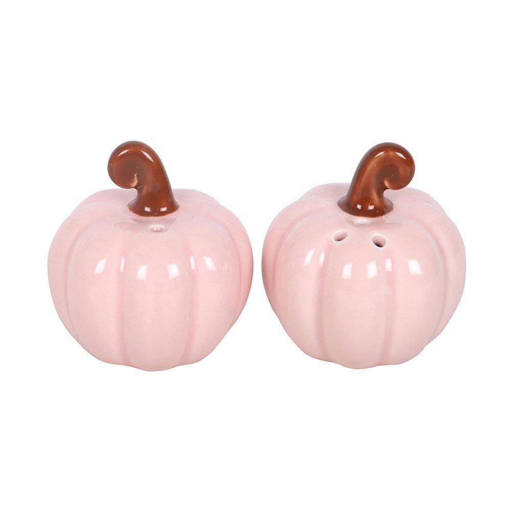 Pink - Something Different - Pink Curly Pumpkin Salt and Pepper Shakers - 2