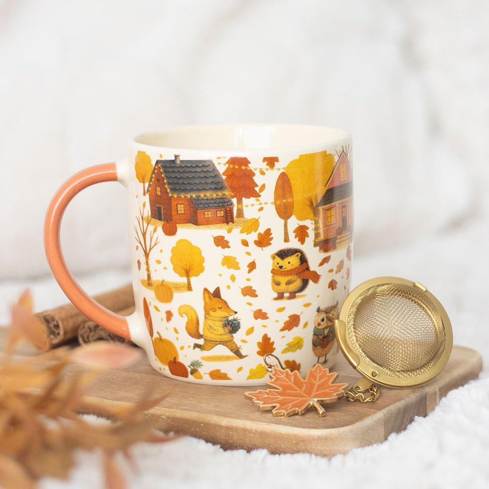 Something Different  Creature Comforts Mug And Tea Strainer Set - Cream