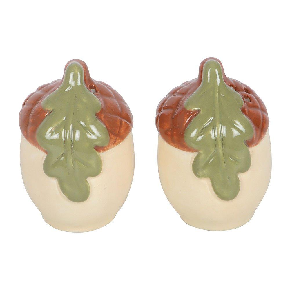 Brown - Something Different - Acorn Salt and Pepper Shakers - 3