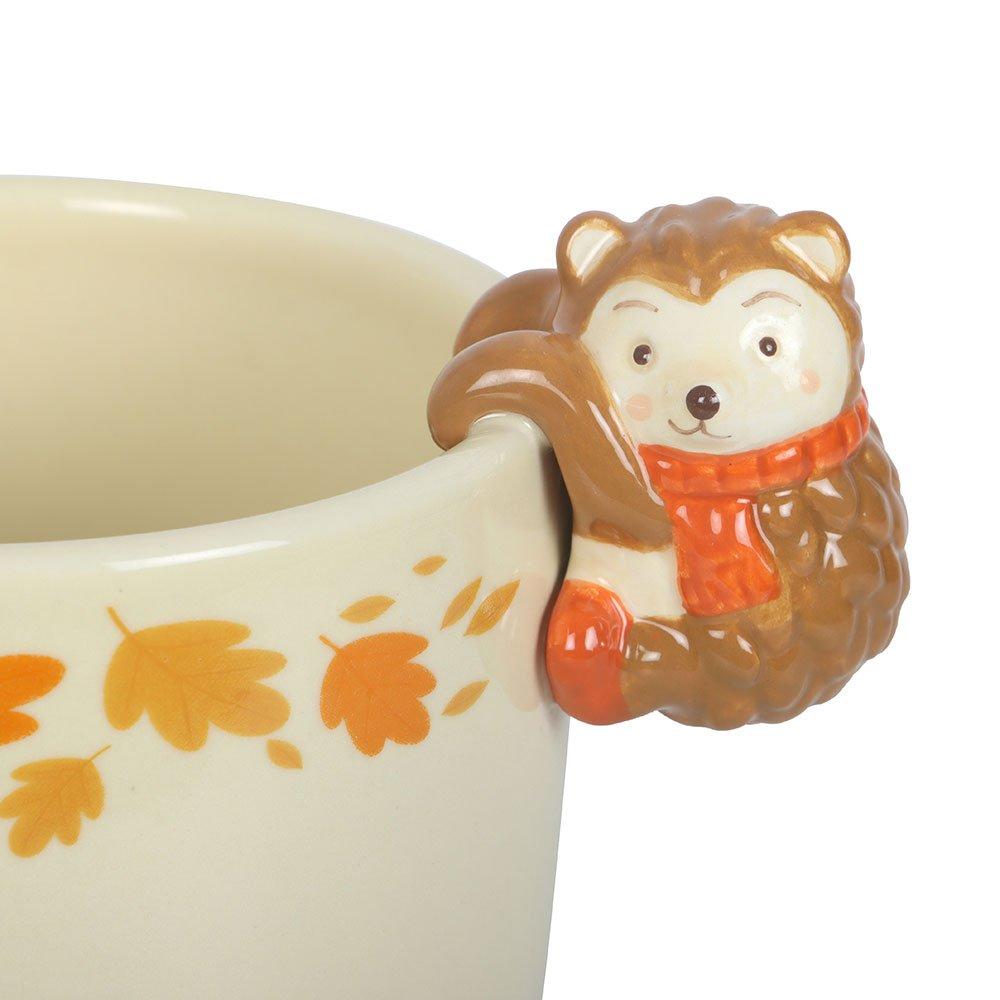 Cream - Something Different - Autumn Plant Pot with Hedgehog - 4