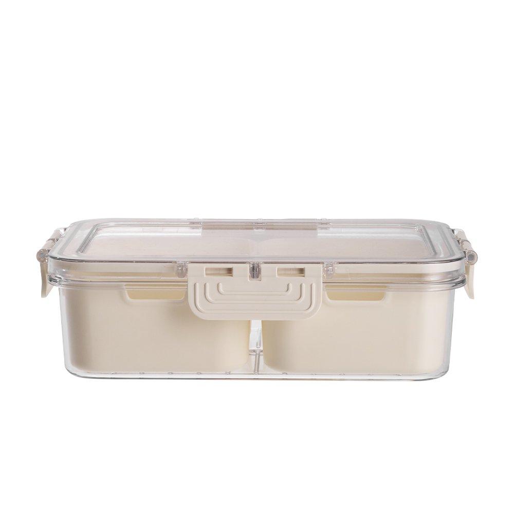White2 - LIFE IDEAS - 2pcs Fridge Storage Container with Lid - 5