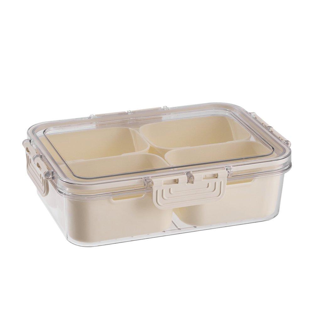 White2 - LIFE IDEAS - 2pcs Fridge Storage Container with Lid - 6