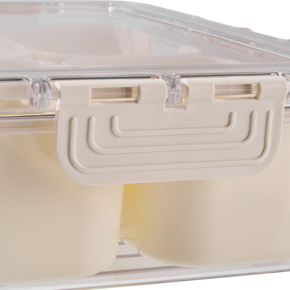 White2 - LIFE IDEAS - 2pcs Fridge Storage Container with Lid - 9