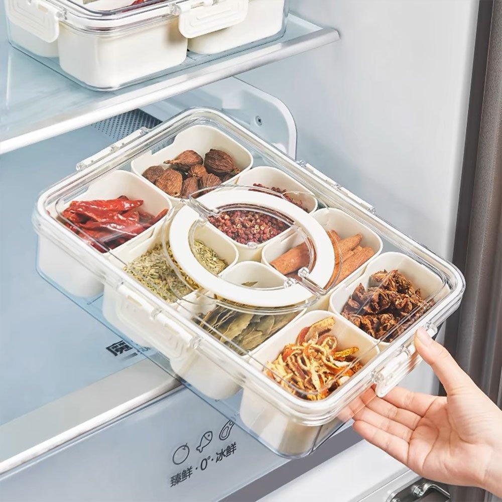 White1 - LIFE IDEAS - 2pcs Fridge Storage Container with Lid - 2