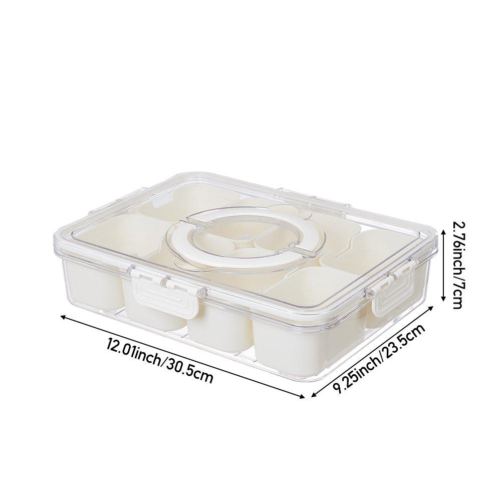 White1 - LIFE IDEAS - 2pcs Fridge Storage Container with Lid - 5