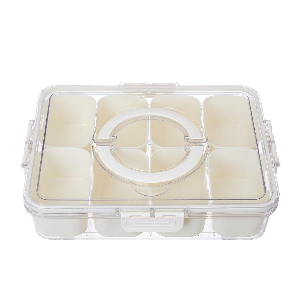 White1 - LIFE IDEAS - 2pcs Fridge Storage Container with Lid - 7