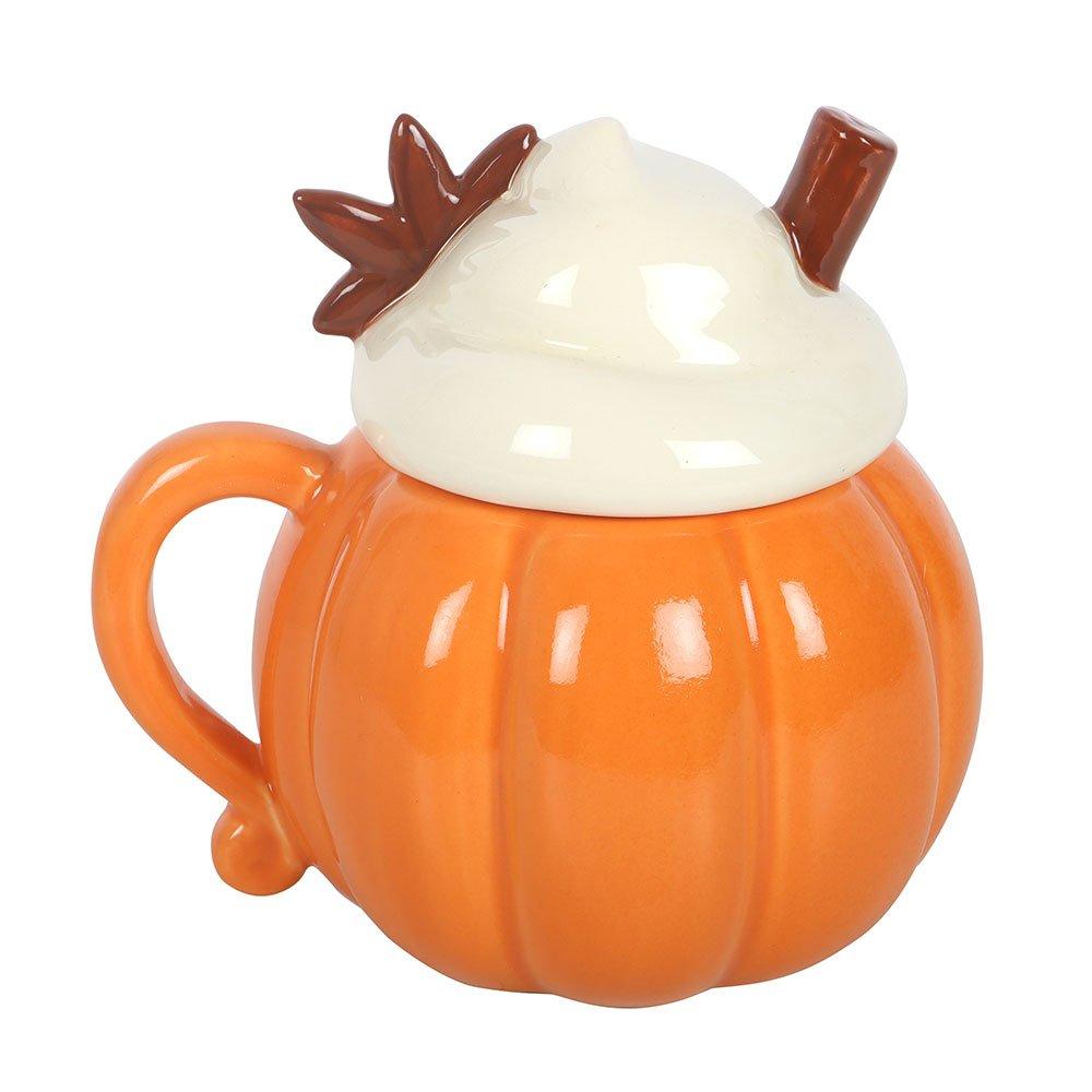 Orange - Something Different - Pumpkin Cream Lidded Mug - 2