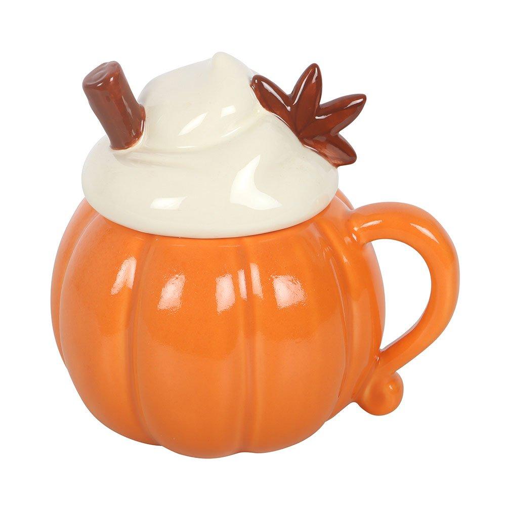 Orange - Something Different - Pumpkin Cream Lidded Mug - 4