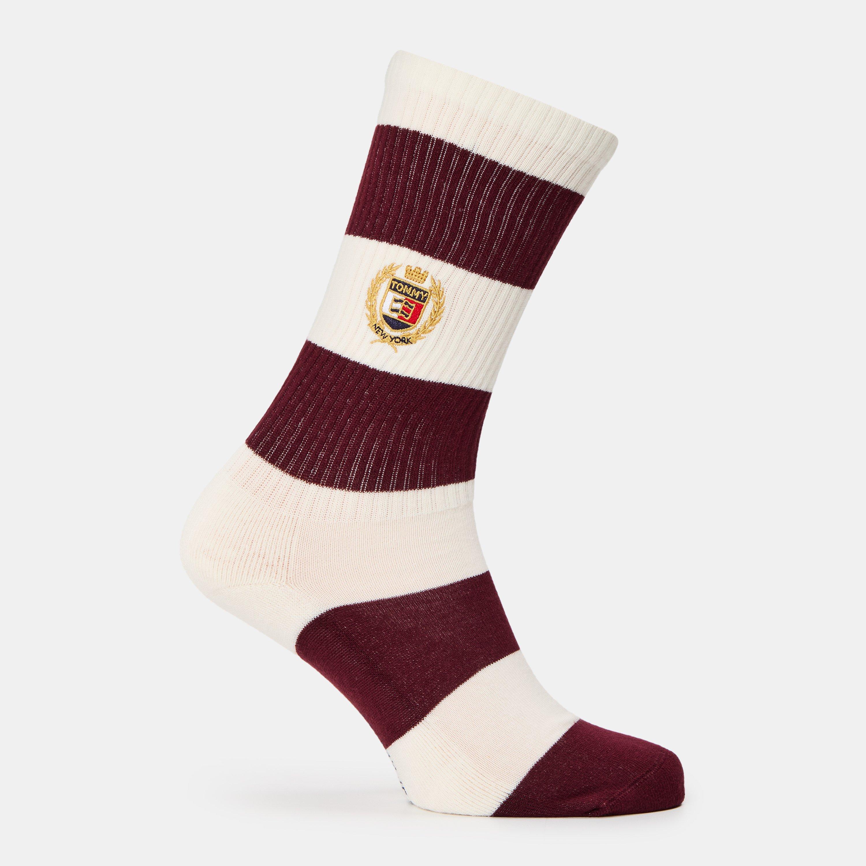 Red/White - Tommy Hilfiger - Adults Crew Socks - 2