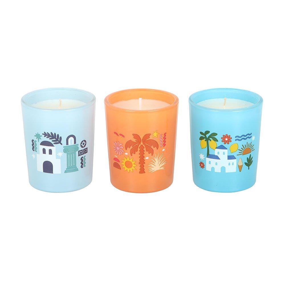 White - Something Different - Scents of Europe Scented Candle Trio - 2