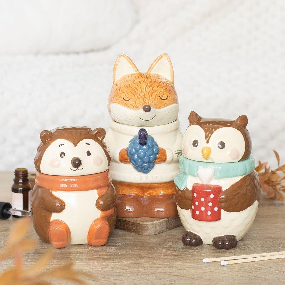 Brown - Something Different - Hazel Hedgehog Oil Burner - 7