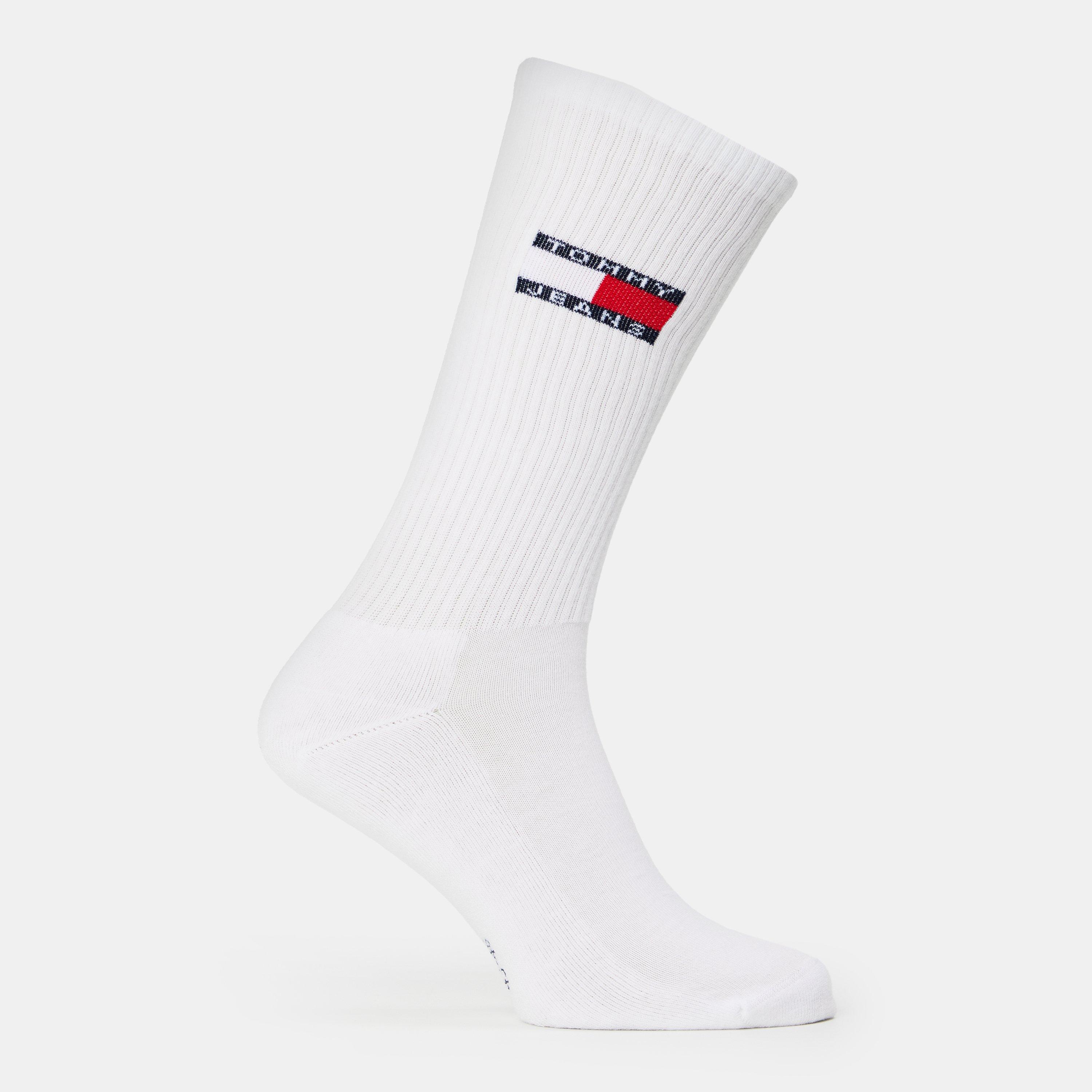 Schwarz/Weiß - Tommy Hilfiger - Unisex Adults Crew Socks - 2
