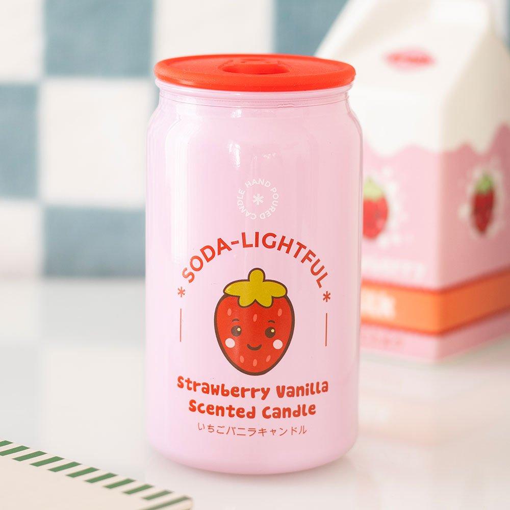 Pink - Something Different - Strawberry Vanilla Soda Can Candle - 1