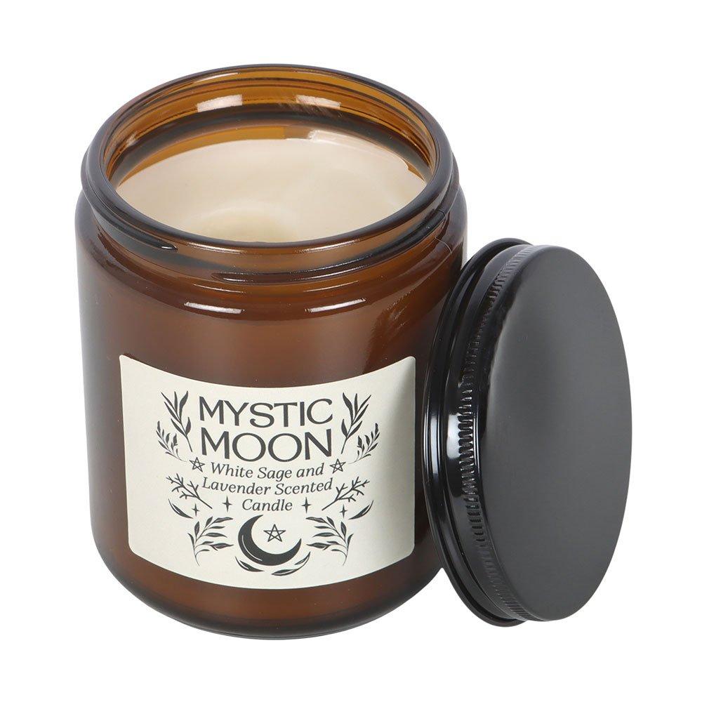 Brown - Something Different - Mystic Moon Sage & Lavender Amber Glass Candle - 4