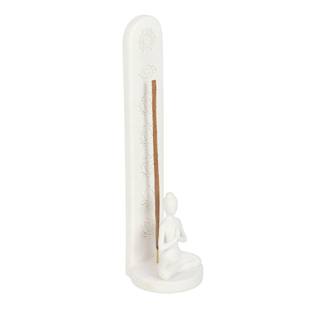 White - Something Different - White Chakra and Yoga Pose Incense Stick Holder - 3