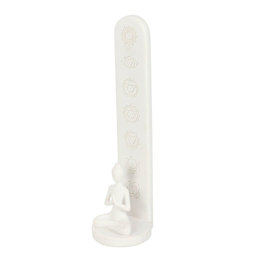 White - Something Different - White Chakra and Yoga Pose Incense Stick Holder - 4