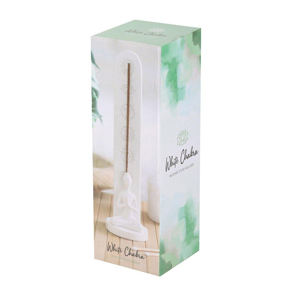 White - Something Different - White Chakra and Yoga Pose Incense Stick Holder - 5