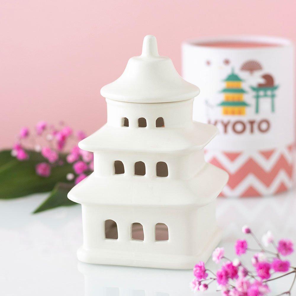 White - Something Different - Pagoda Shaped Oil Burner and Wax Warmer - 1