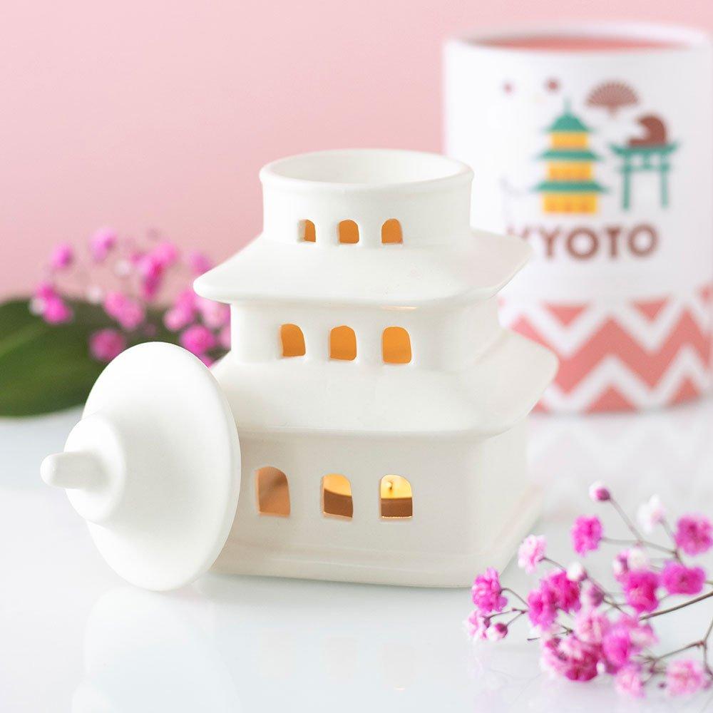 White - Something Different - Pagoda Shaped Oil Burner and Wax Warmer - 2