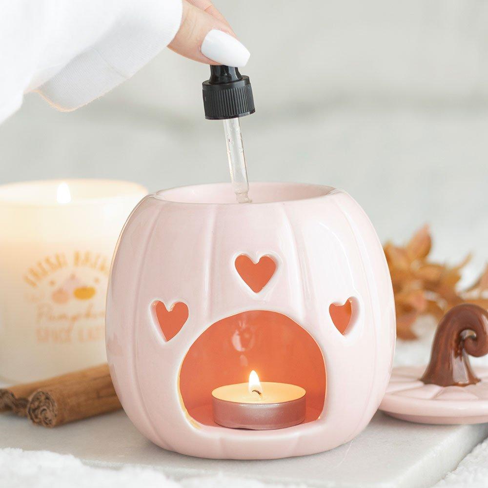 Pink - Something Different - Pink Curly Pumpkin Oil Burner - 2