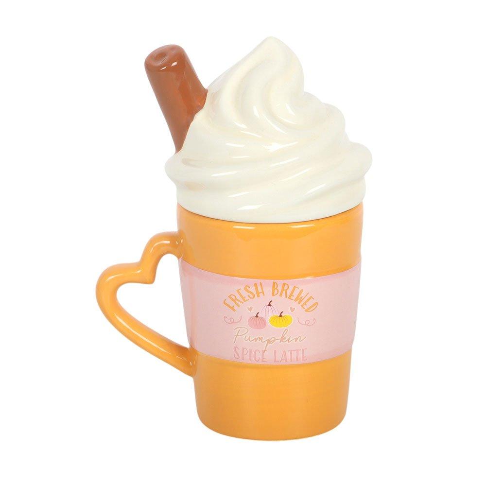 Orange - Something Different - Fresh Brewed Pumpkin Spice Latte Lidded Mug - 2