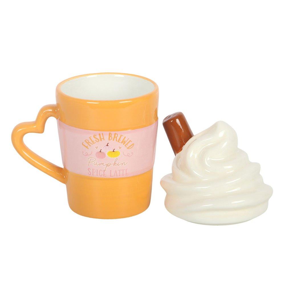 Orange - Something Different - Fresh Brewed Pumpkin Spice Latte Lidded Mug - 3