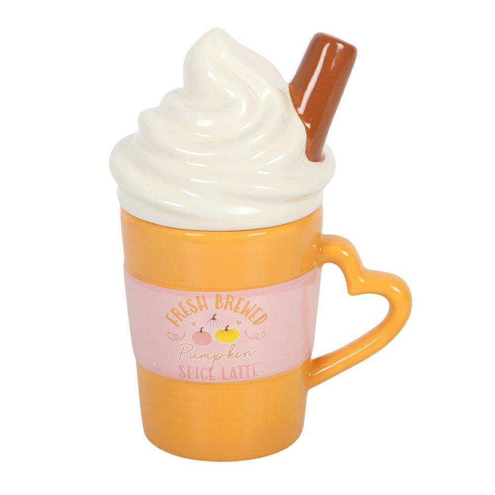 Orange - Something Different - Fresh Brewed Pumpkin Spice Latte Lidded Mug - 5