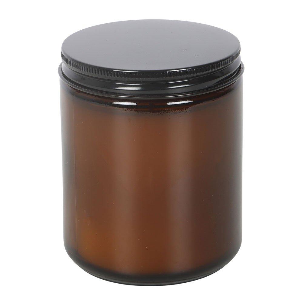 Brown - Something Different - Green Witch White Sage Amber Glass Candle - 3