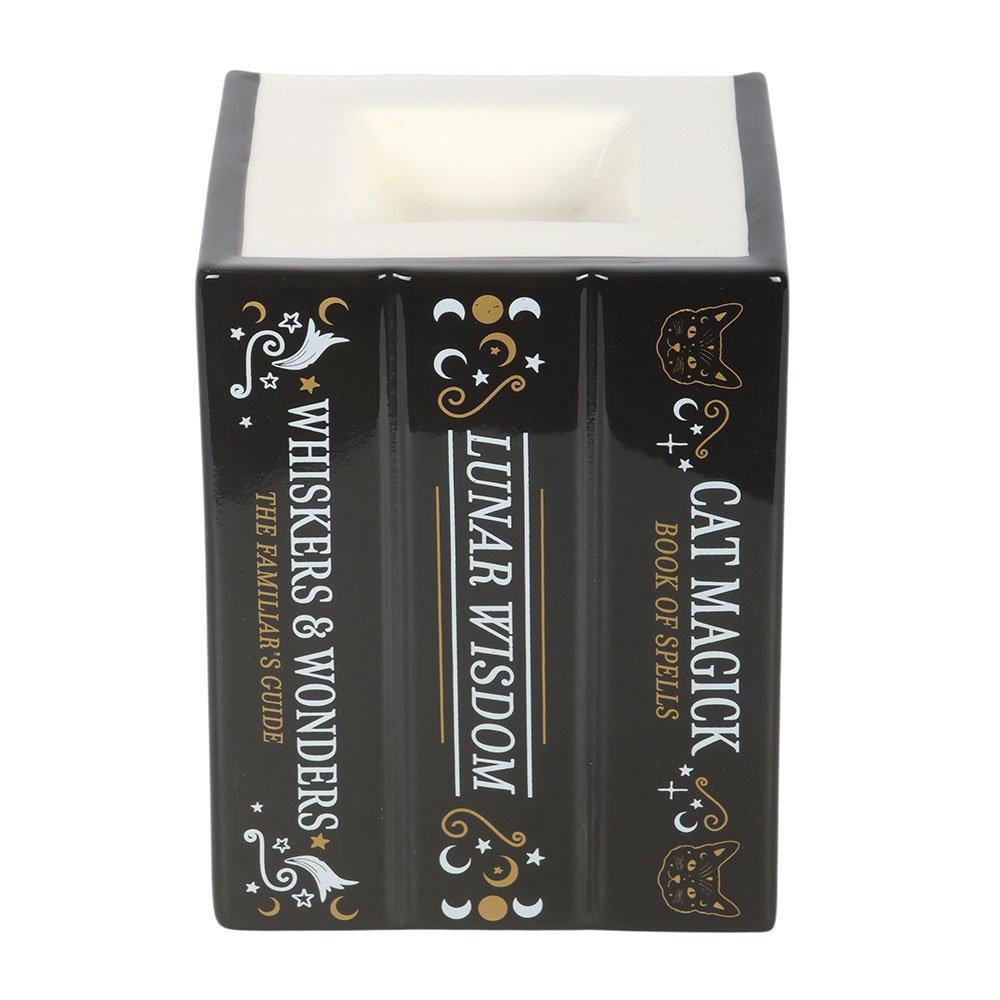 Black - Something Different - Black Cat Book of Spells Oil Burner and Wax Warmer - 3