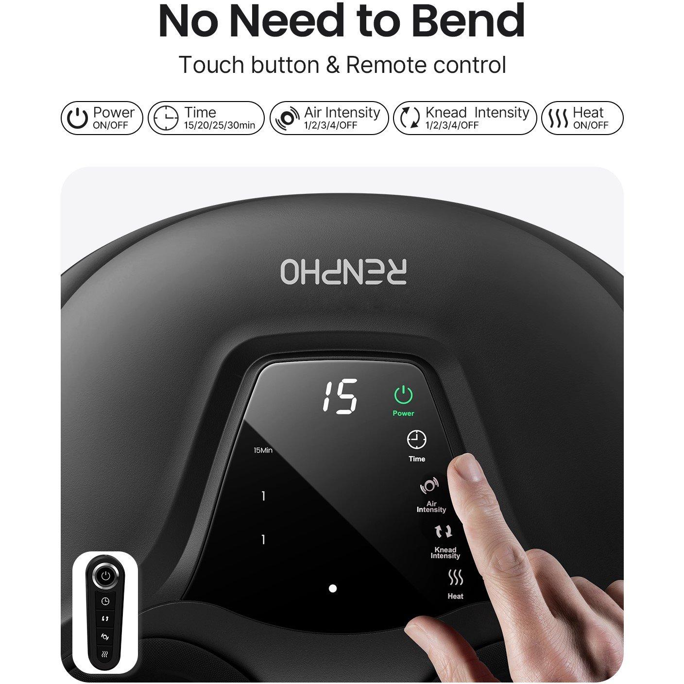 Black - Renpho - Renpho Shiatsu Foot Massager - 7