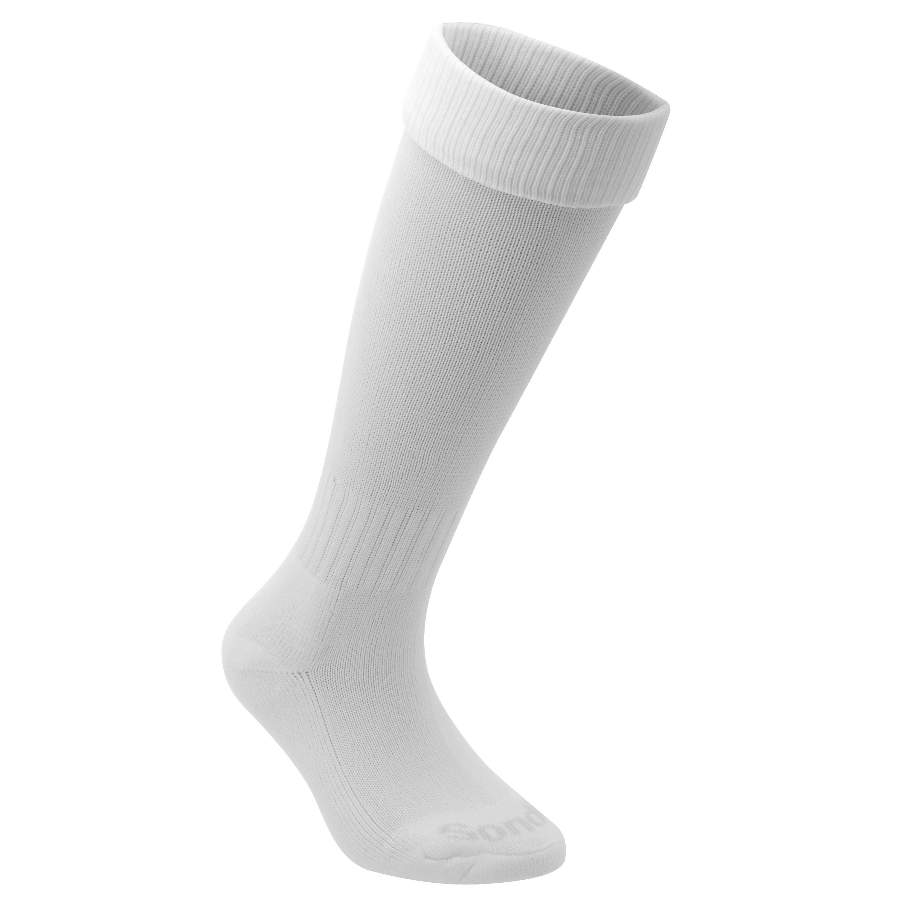 Sondico  Kids Football Socks Childrens - White - Chd C8-C13