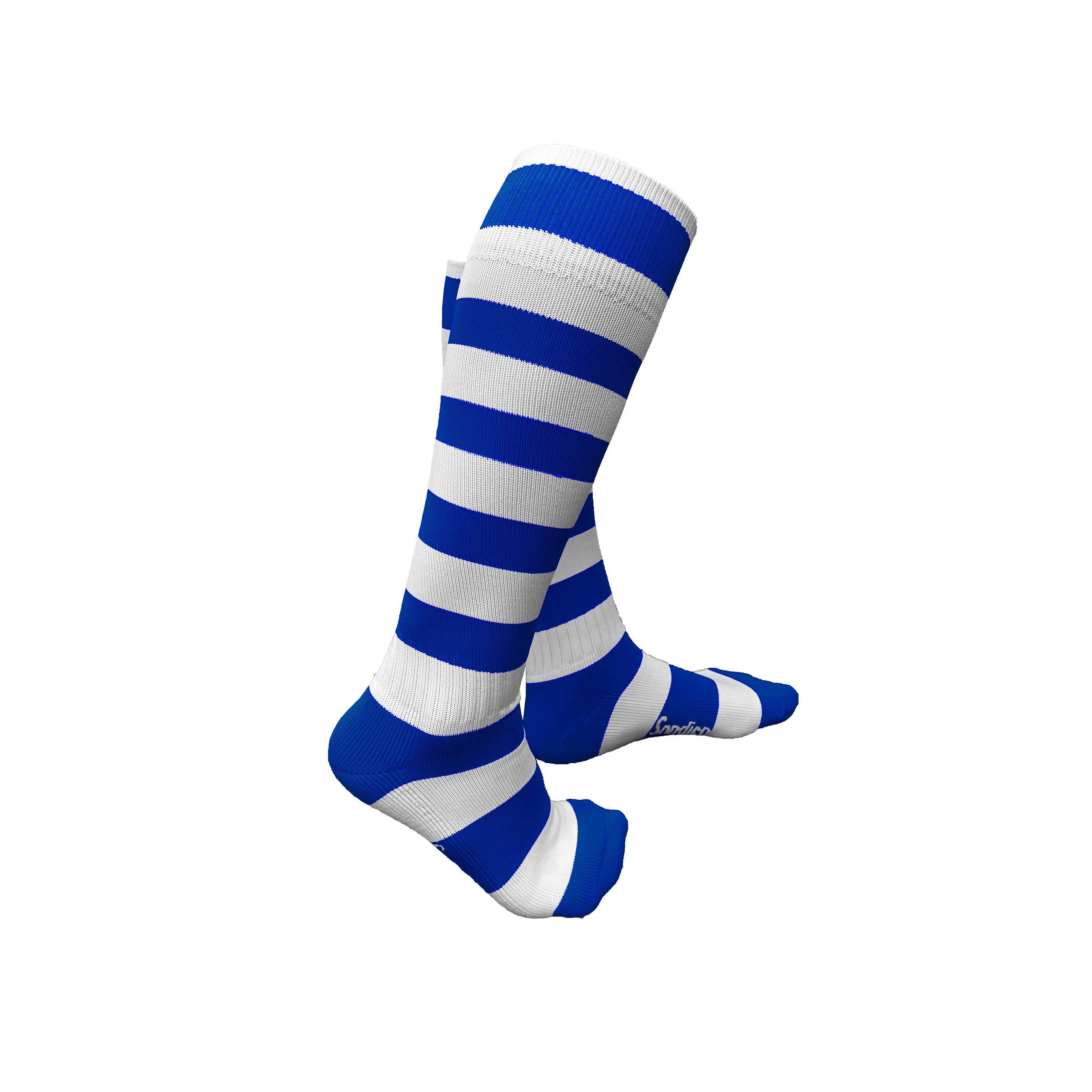 Sondico Blue/White Football Socks Junior - Junior 1-6 - Image 3