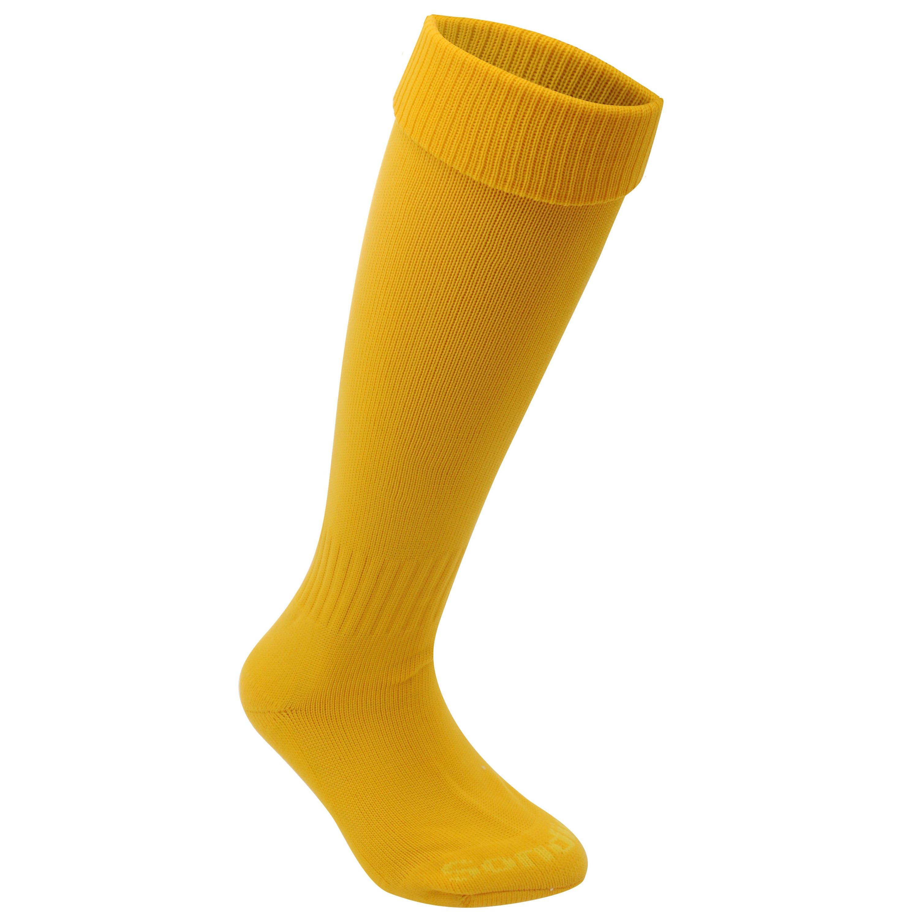 Sondico Men's Football Socks - Yellow - Mens 7-11
