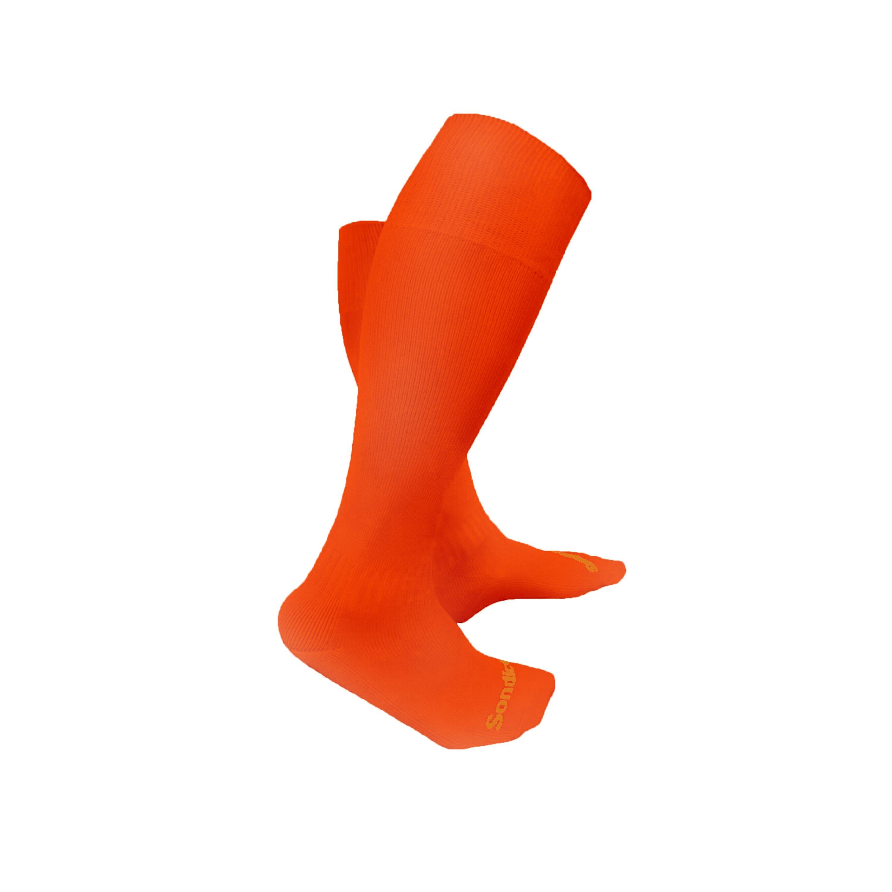 Sondico Men's Fluo Orange Football Socks Plus Size - 12+ - Image 3