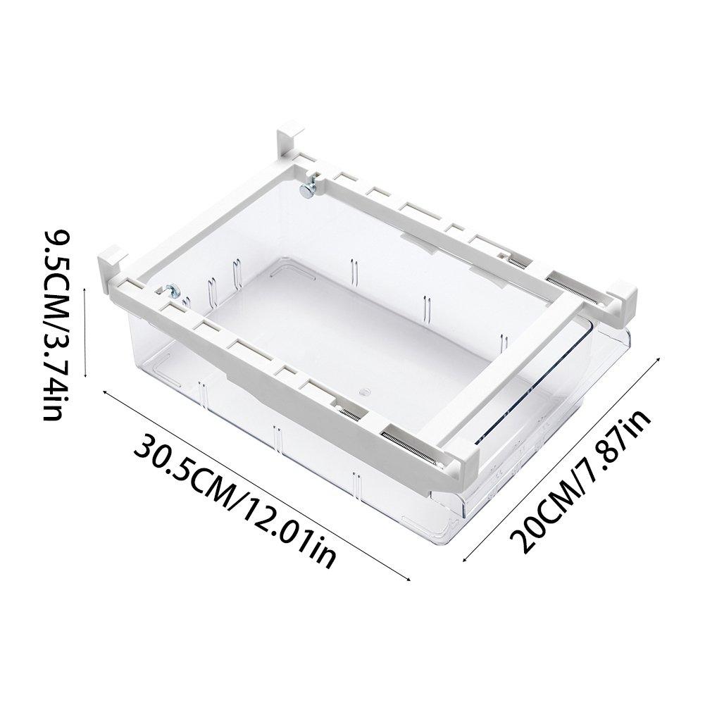 Clear - LIFE IDEAS - 2pcs Pull Out Fridge Drawer Organiser - 2