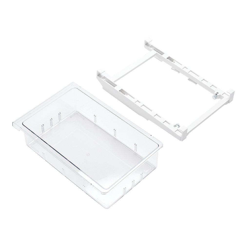 Clear - LIFE IDEAS - 2pcs Pull Out Fridge Drawer Organiser - 3