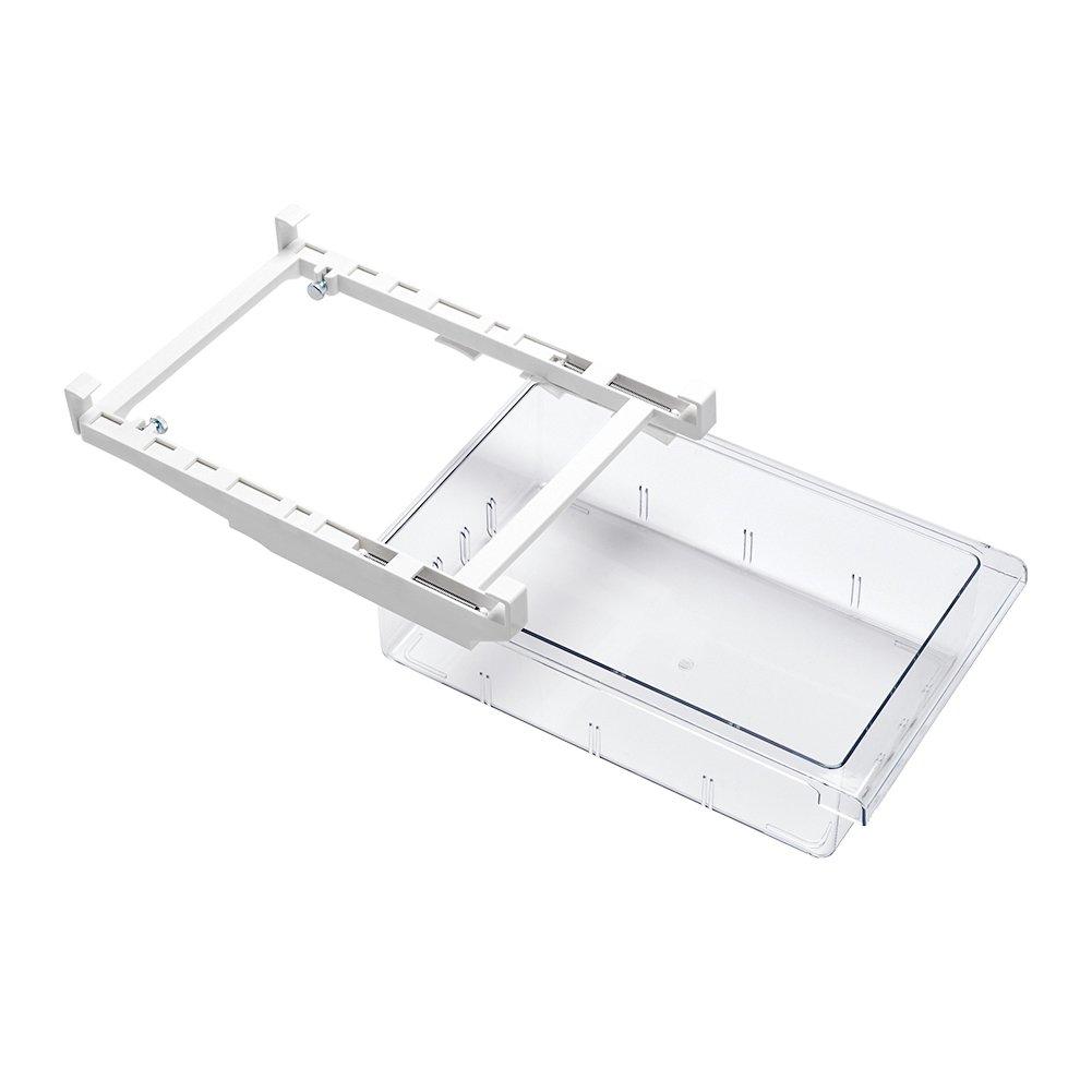 Clear - LIFE IDEAS - 2pcs Pull Out Fridge Drawer Organiser - 8