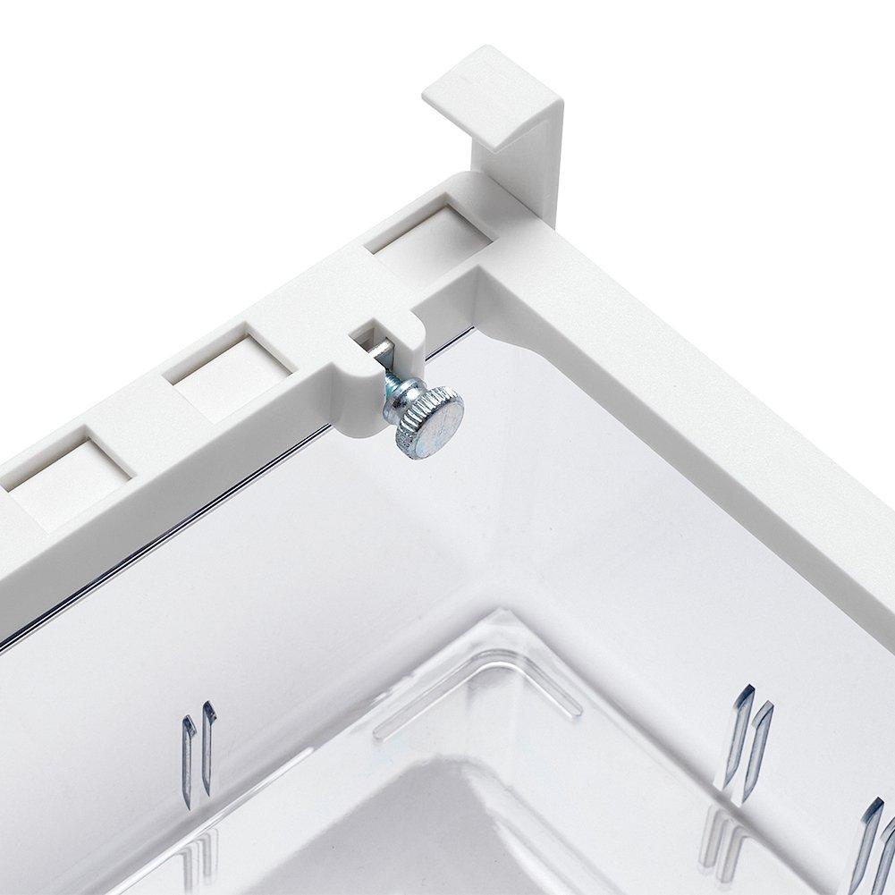 Clear - LIFE IDEAS - 2pcs Pull Out Fridge Drawer Organiser - 9