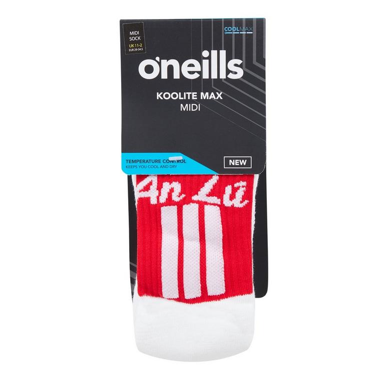 Rouge/Blanc - ONeills - Louth Home Socks Junior - 1