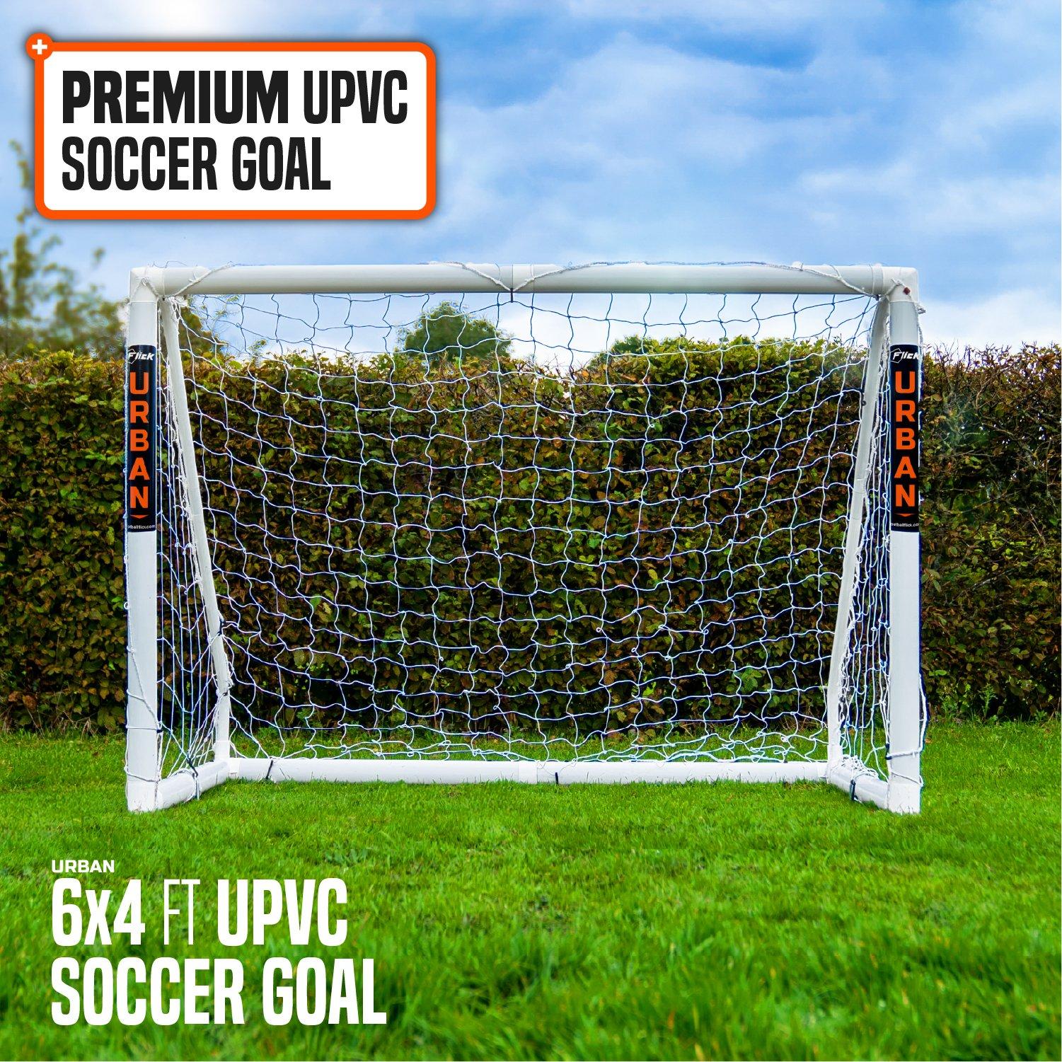 White - Football Flick - Football Flick Urban UPVC Goal 6 x 4 - 2
