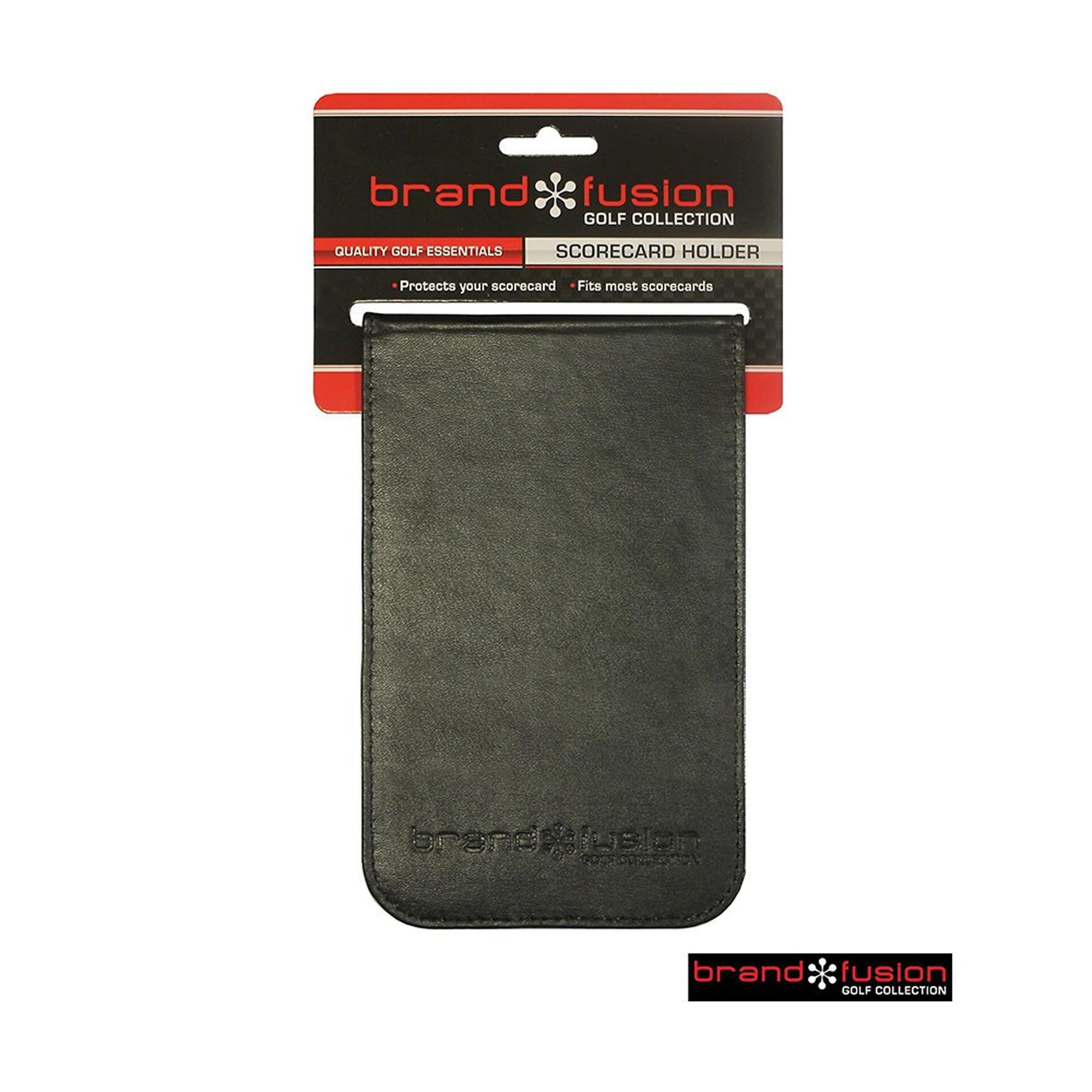 Black - Brand Fusion - New Leatherette Score Card Holder