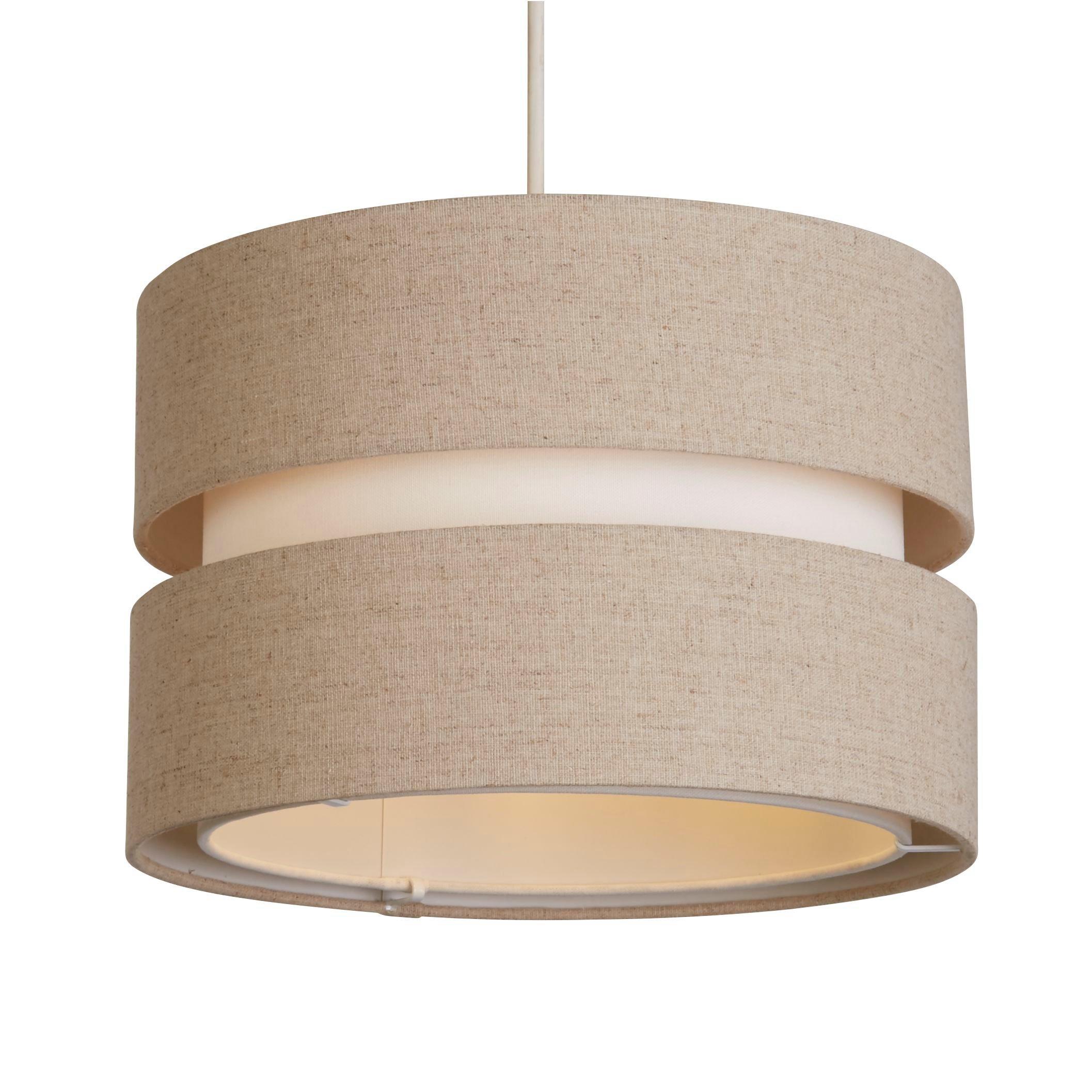 Natural - Lighting Collection - Brea Grey Ceiling Shade - 2