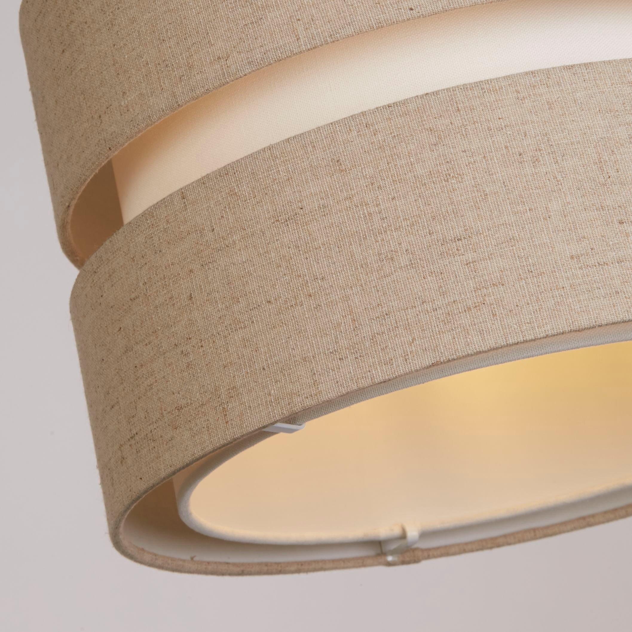 Natural - Lighting Collection - Brea Grey Ceiling Shade - 4