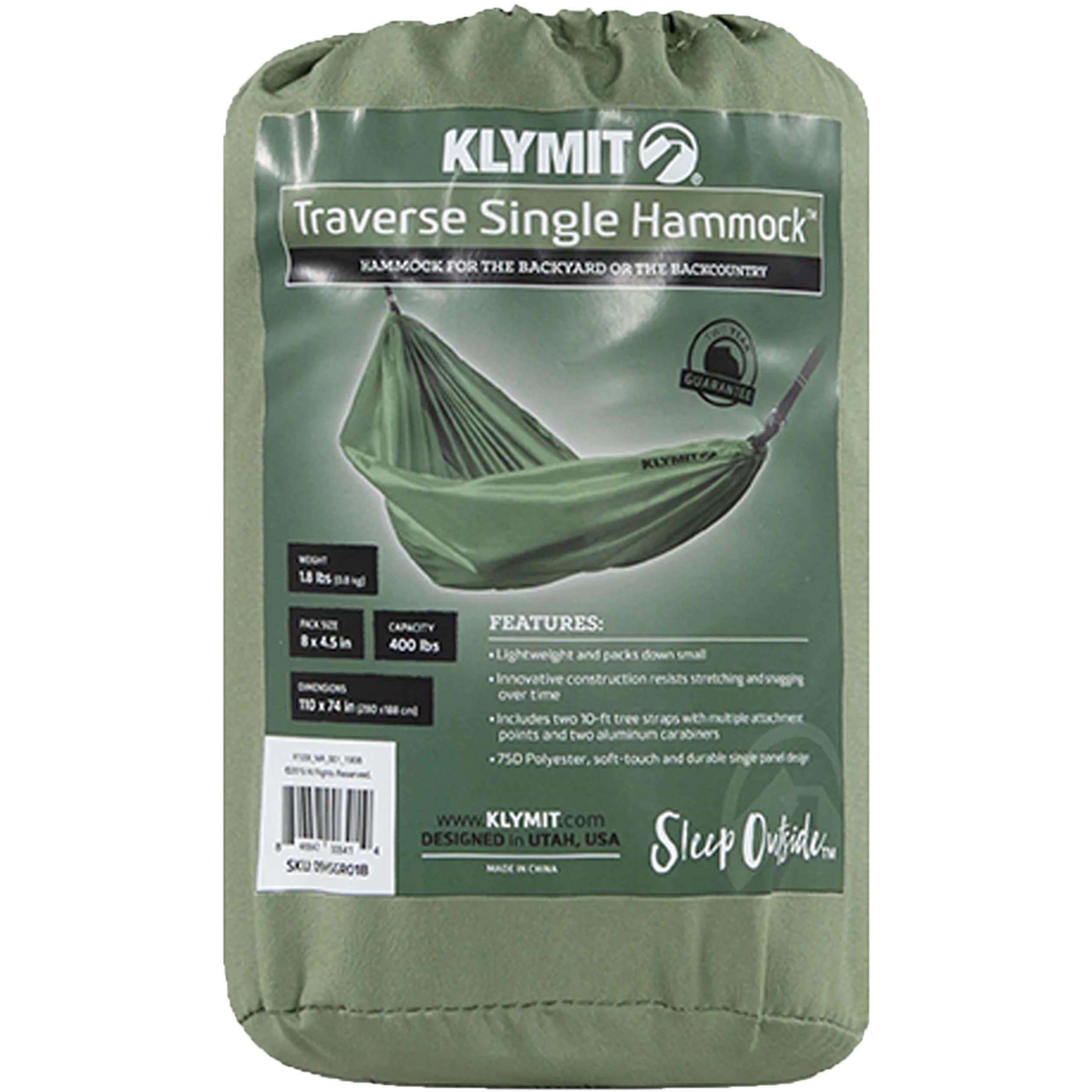 Green - Klymit - Traverse Single Hammock - 4