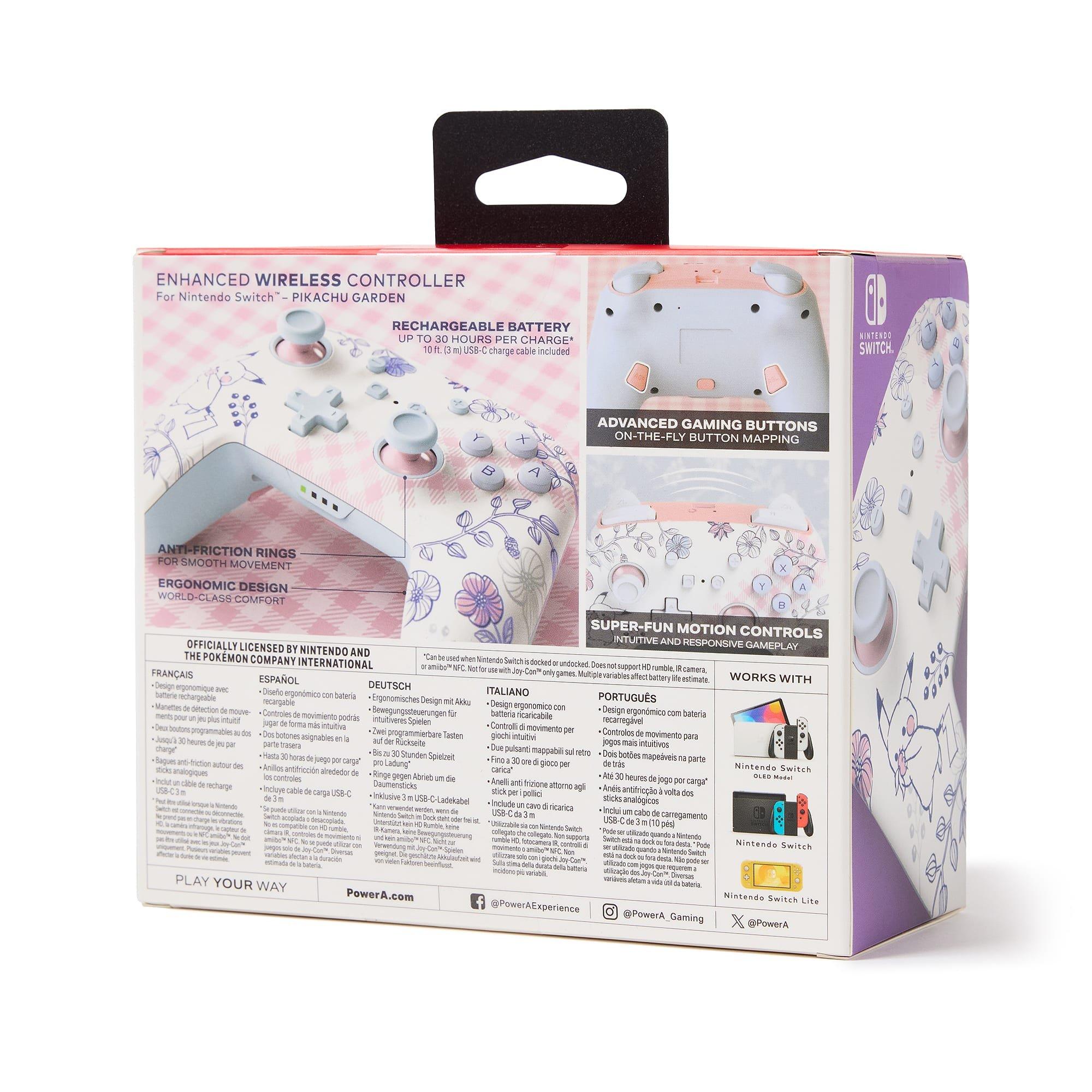 Pikachu Tuin - PowerA - Enhanced Wireless Controller for Nintendo Switch - Pikachu Garden - 8