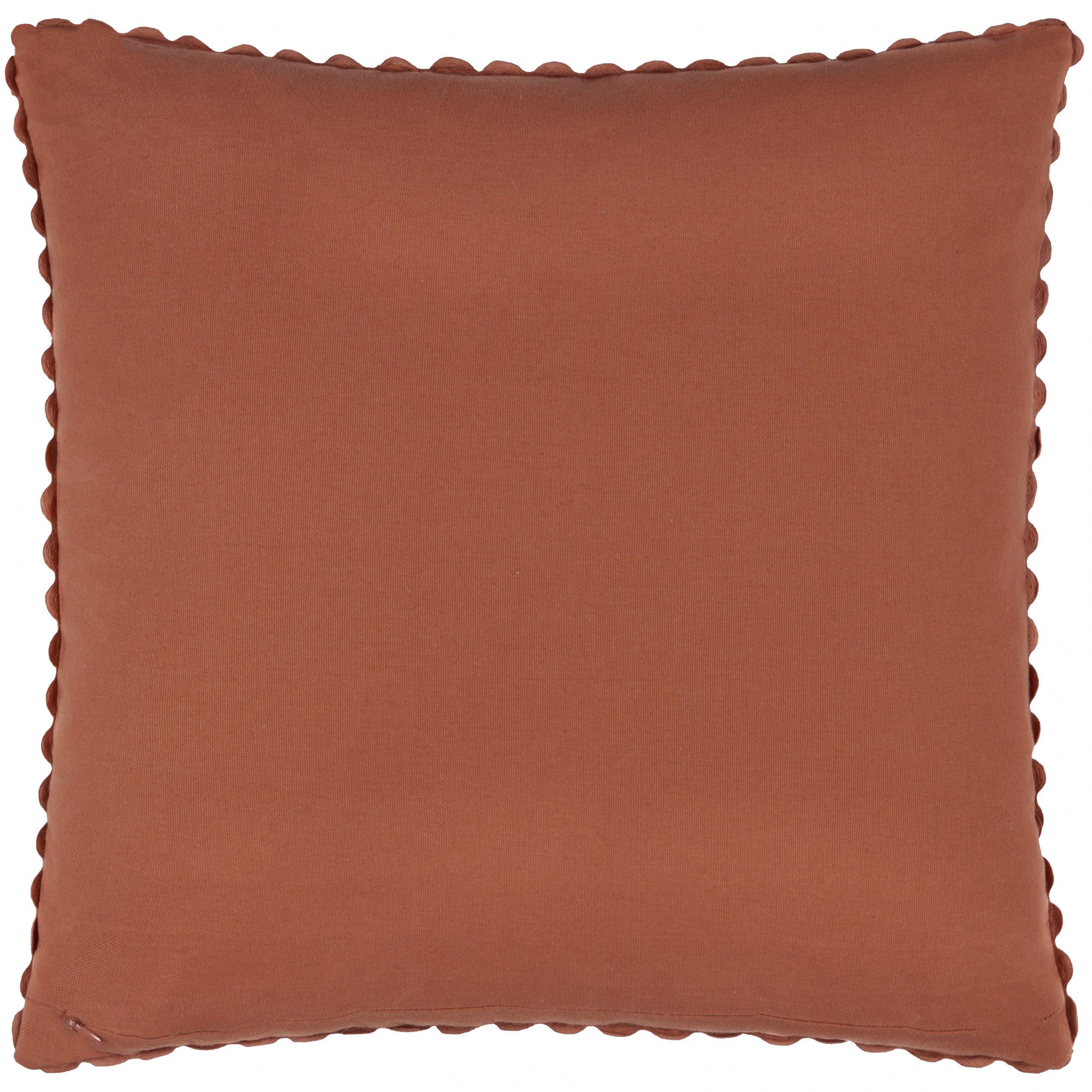 Russet/Ink - Sanderson - Robins Wood Printed Feather Filled Cushion - 4