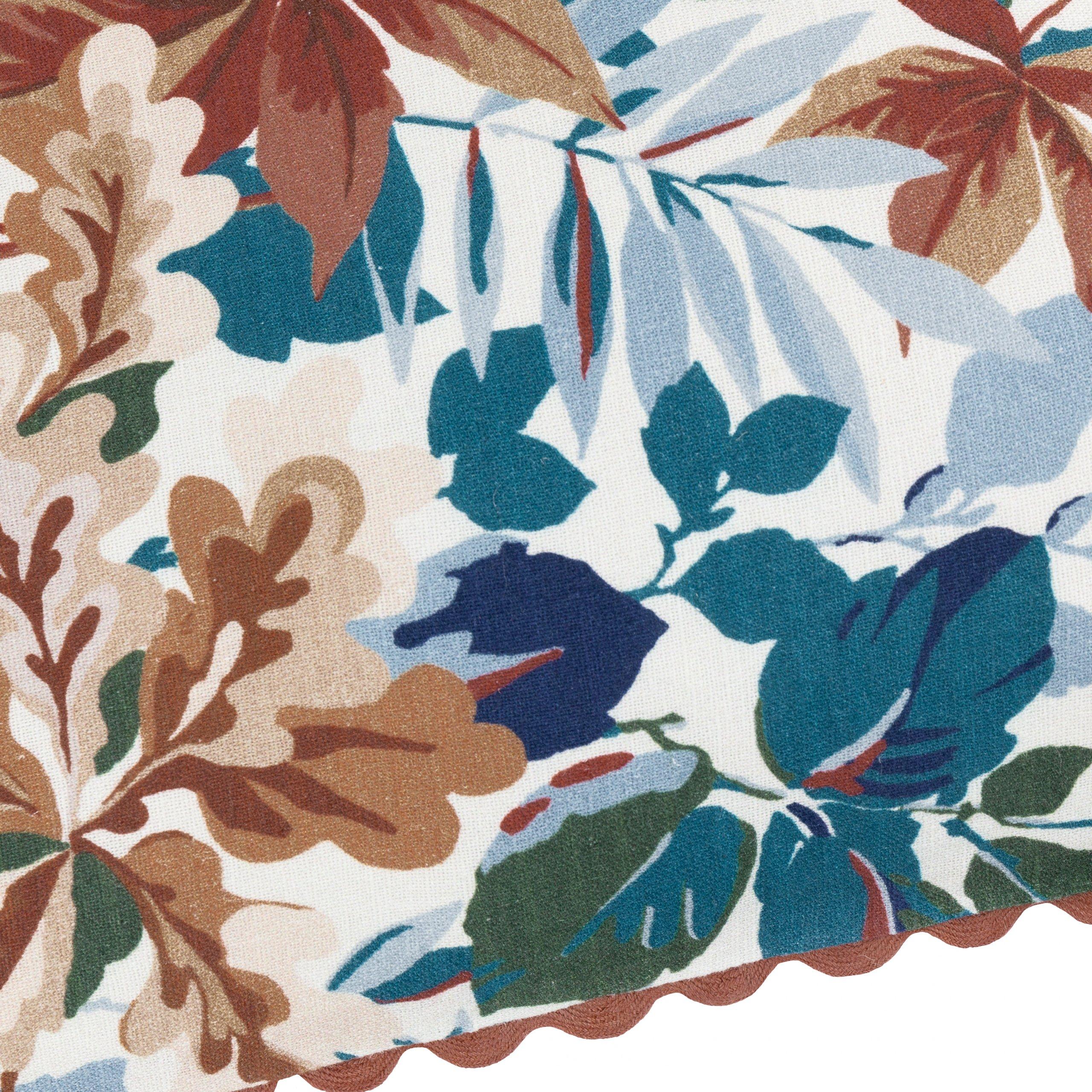 Russet/Ink - Sanderson - Robins Wood Printed Feather Filled Cushion - 6