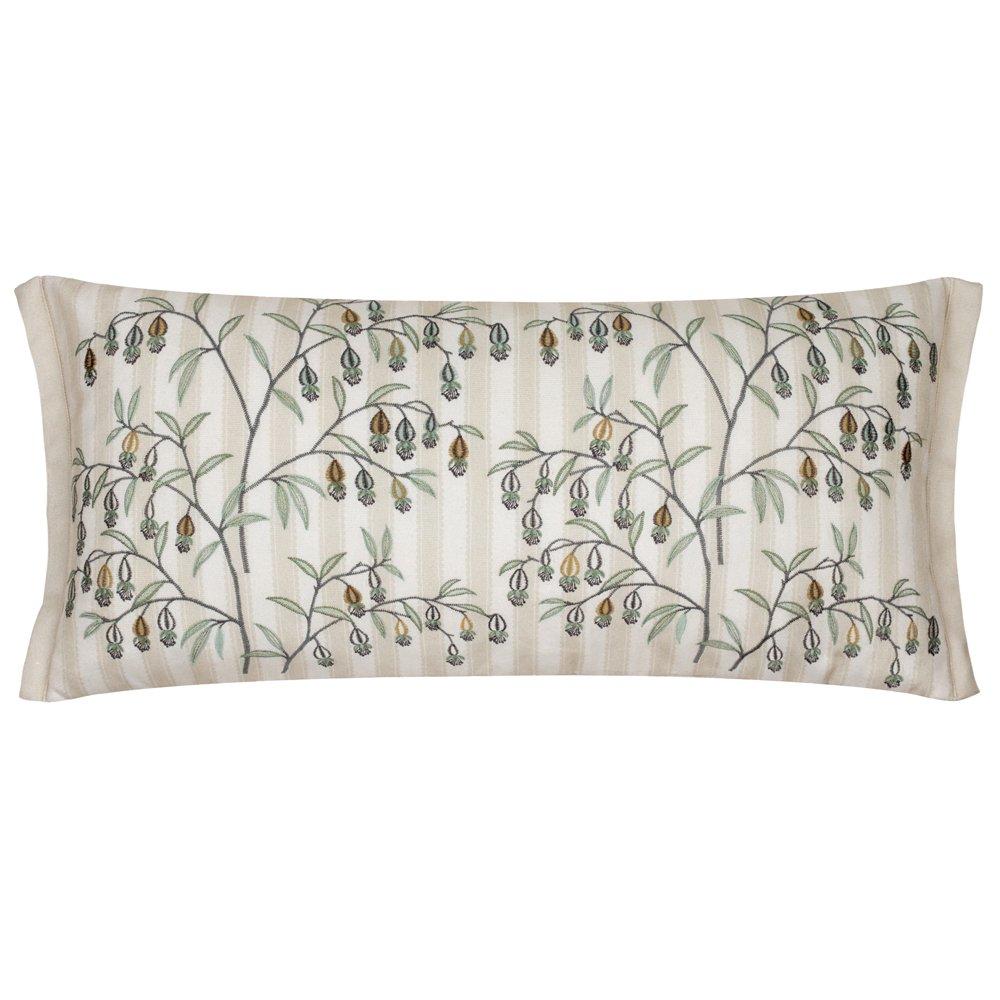 Chinese Lanterns Embroidered Feather Filled Cushio